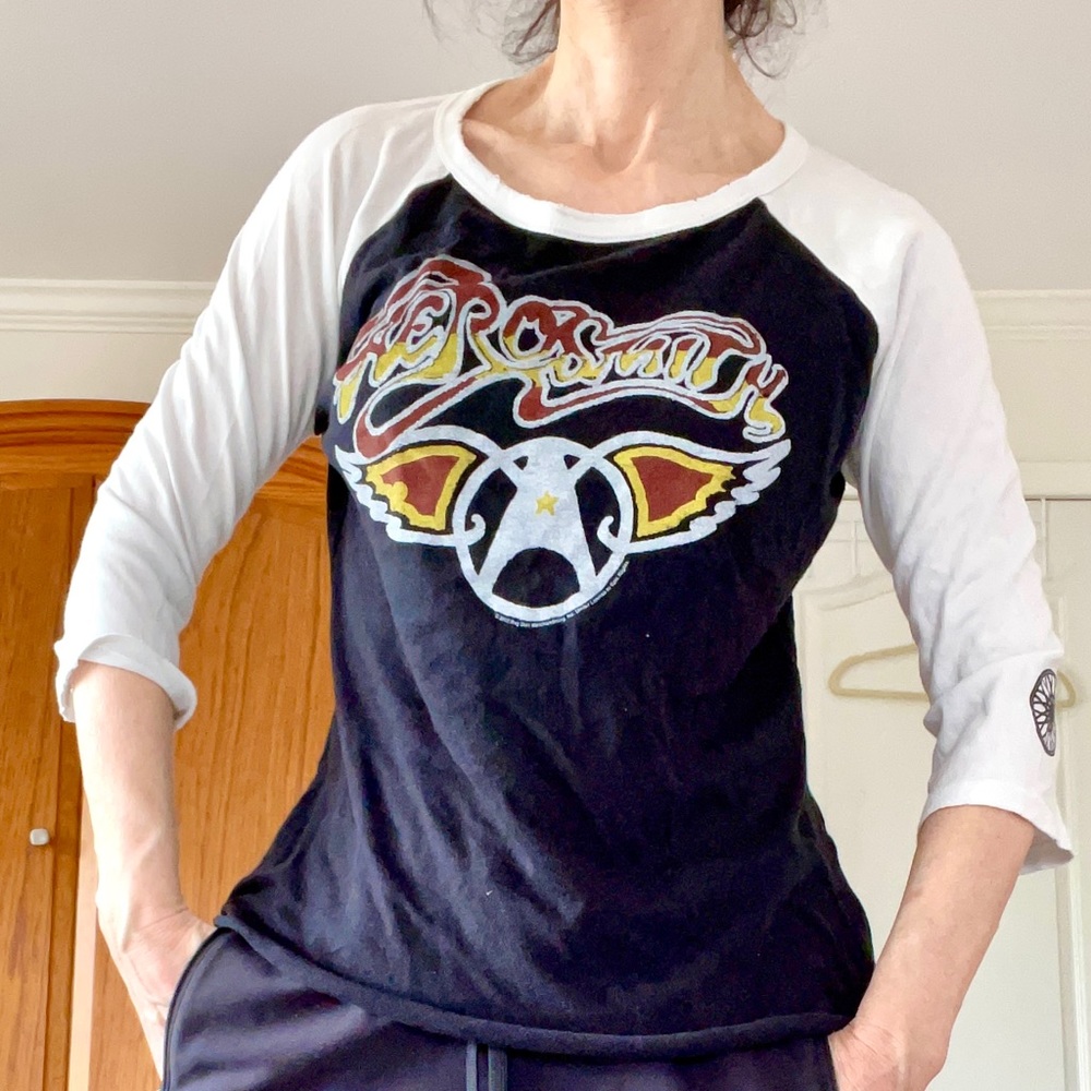 SOUL CYCLE VINTAGE BAND TEE AEROSMITH BY SOUL CYCLE 100% SOFT WASH COTTON